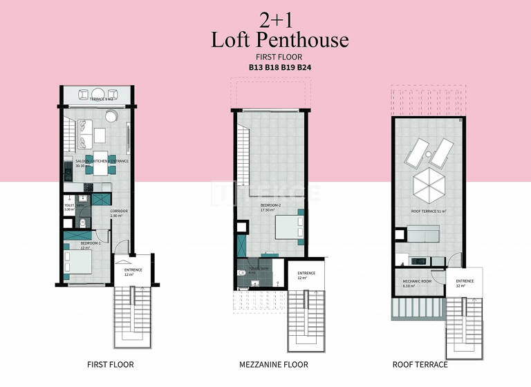 Studio zum Kauf 484.000 € 3 Zimmer 89 m² EG Girne 99410