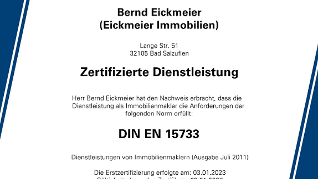 Wohnung zum Kauf 4 Zimmer 100 m² Innenstadt Bad Salzuflen 32105