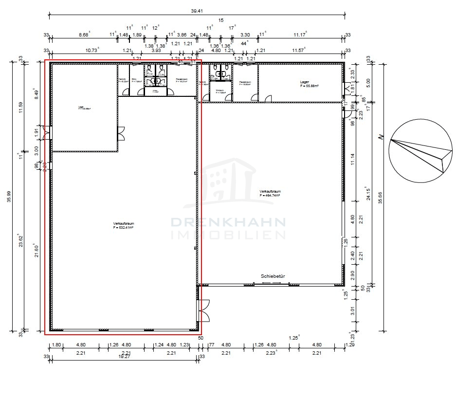 Bürofläche zur Miete provisionsfrei 7,50 € 3 Zimmer 80,5 m²<br/>Bürofläche Siegfried-Marcus-Straße 20 Waren Waren (Müritz) 17192