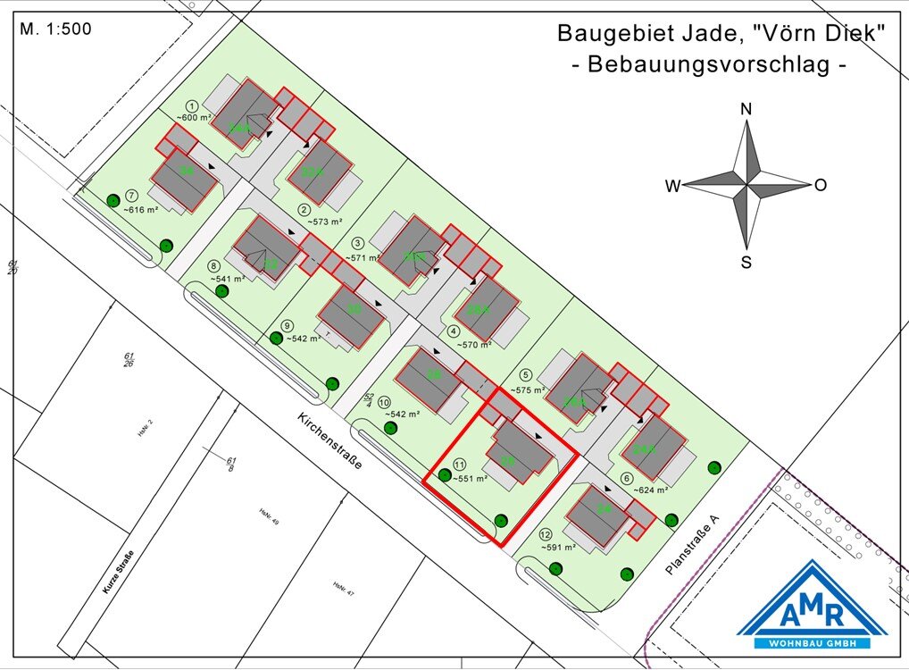 Grundstück zum Kauf 86.745 € 574,5 m²<br/>Grundstück Schweiburg Jade 26349