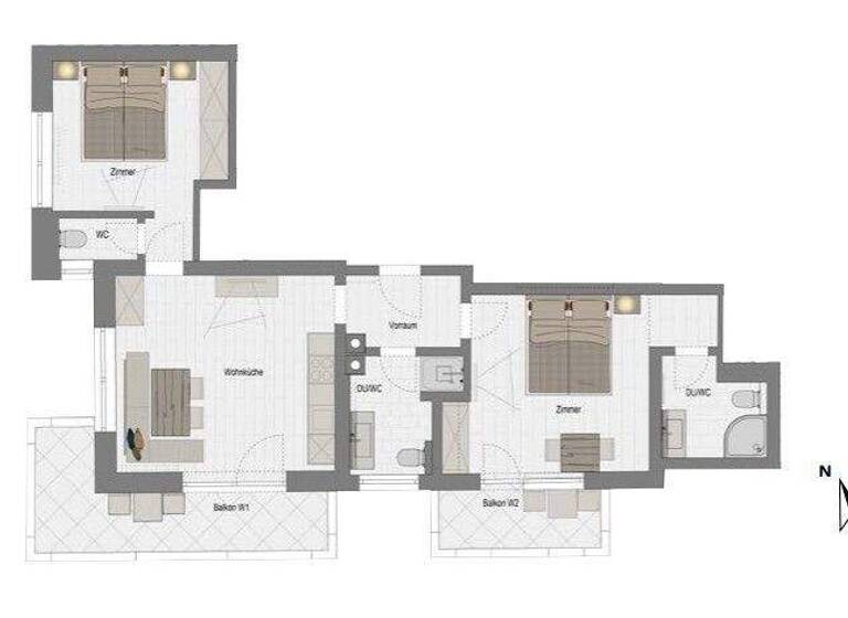 Studio zum Kauf provisionsfrei als Kapitalanlage geeignet 3 Zimmer 60 m² Laubichl 131 Mayrhofen 6290