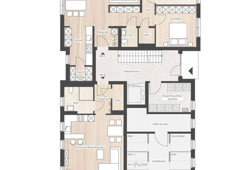 Wohnung zum Kauf provisionsfrei 352.800 € 3 Zimmer 87,6 m² Maximilian-Heinrich-Platz 9 Werl 59457