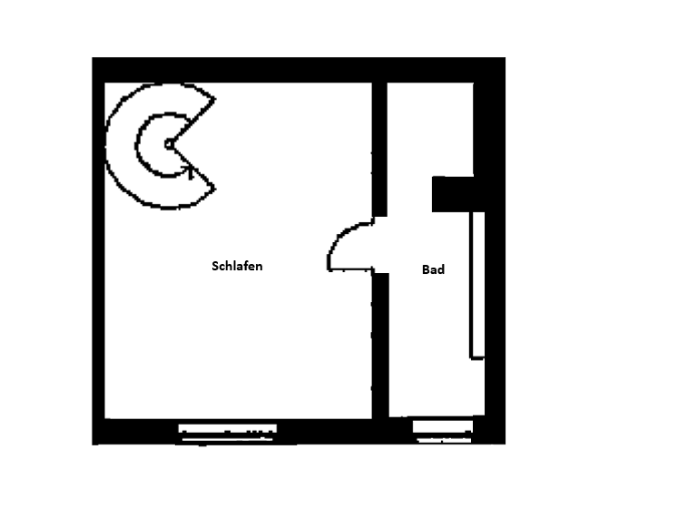 Wohnung zum Kauf 52.000 € 1,5 Zimmer 34,5 m² 4. Geschoss Nebestraße 16 Eisenach 99817