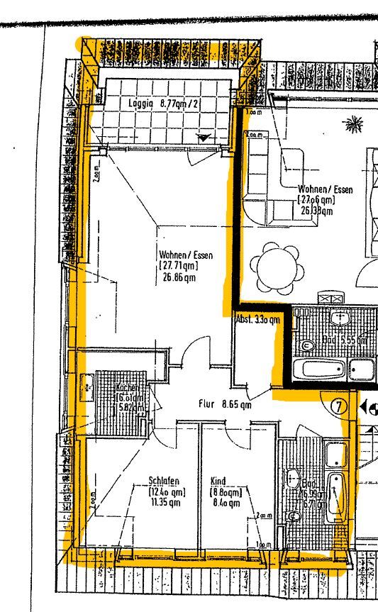 Wohnung zum Kauf 260.000 € 3 Zimmer 75,1 m²<br/>Wohnfläche 2.<br/>Geschoss ab sofort<br/>Verfügbarkeit Hauptstraße 20b Elmenhorst Elmenhorst/Lichtenhagen 18107