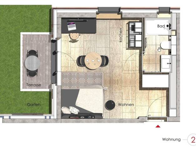 Wohnung zur Miete auf Zeit 1.245 € 1 Zimmer 26,3 m² frei ab 01.10.2026 Siebenbürgener Straße 7 Sendling-Westpark München 81377