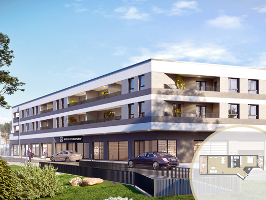 Wohnung zum Kauf - Erstbezug provisionsfrei 399.000 € 2 Zimmer 72,8 m² 2. Geschoss frei ab sofort Im Nex 5 Hattersheim 65795