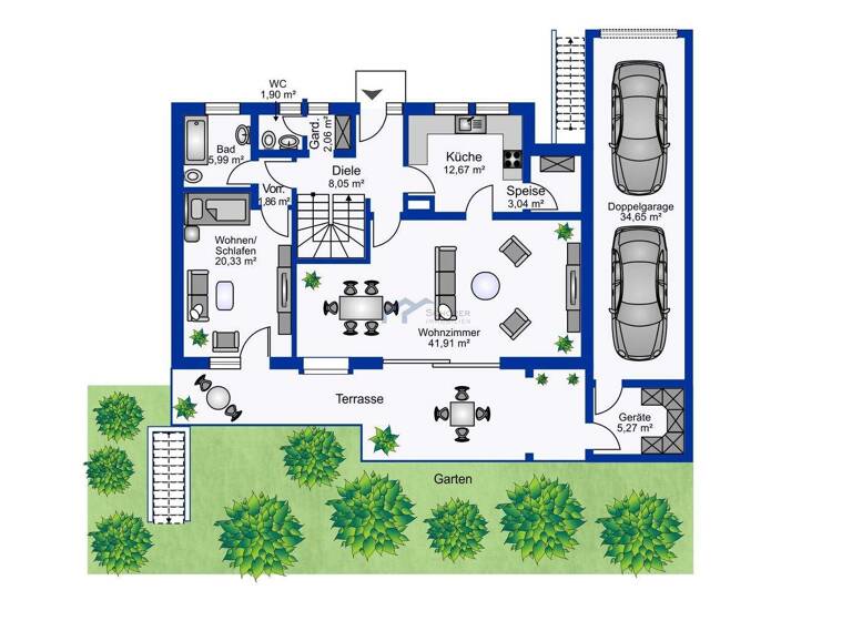 Doppelhaushälfte zum Kauf 569.000 € 6 Zimmer 147,4 m² 390 m² Grundstück Königsbrunn 86343