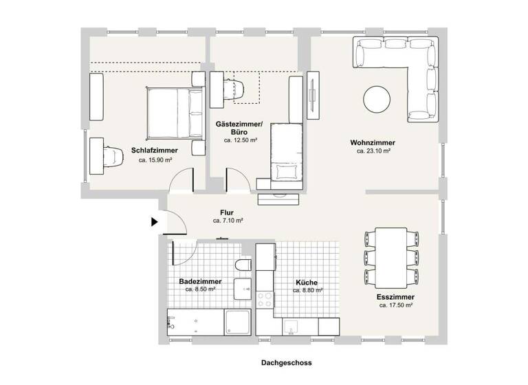 Wohnung zum Kauf 289.500 € 3,5 Zimmer 95 m² 2. Geschoss Westerstetten 89198