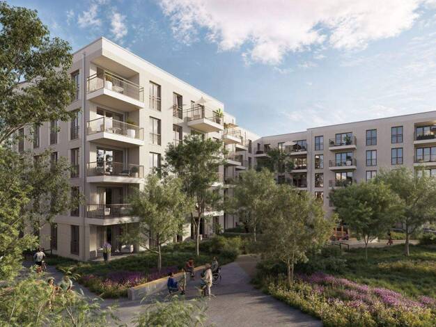 Wohnung zum Kauf - Neubau provisionsfrei 639.000 € 3 Zimmer 63,6 m² 1. Geschoss Lerchenstraße Ecke Ponkratzstrasse Feldmoching-Hasenbergl München 80995