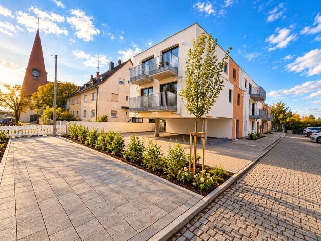 Wohnung zur Miete - Erstbezug 1.380 € 2,5 Zimmer 85,5 m² Geschoss 1/1 frei ab 01.11.2026 Höfen Nürnberg 90431