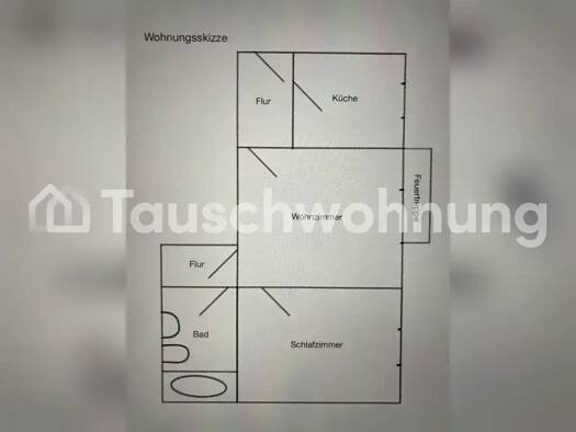 Wohnung zur Miete Tauschwohnung 590 € 2 Zimmer 50 m² Albertstadt Dresden 01099