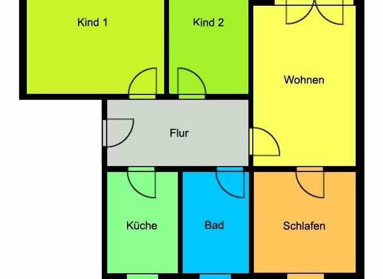 Wohnung zur Miete 455 € 4 Zimmer 80 m² Pretzschendorf Klingenberg 01774