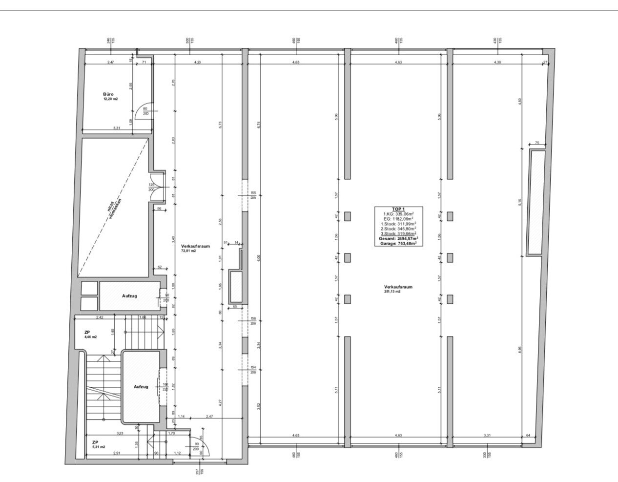 Immobilie zur Miete als Kapitalanlage geeignet 5.017 € 345,8 m²<br/>Fläche Wien 1100