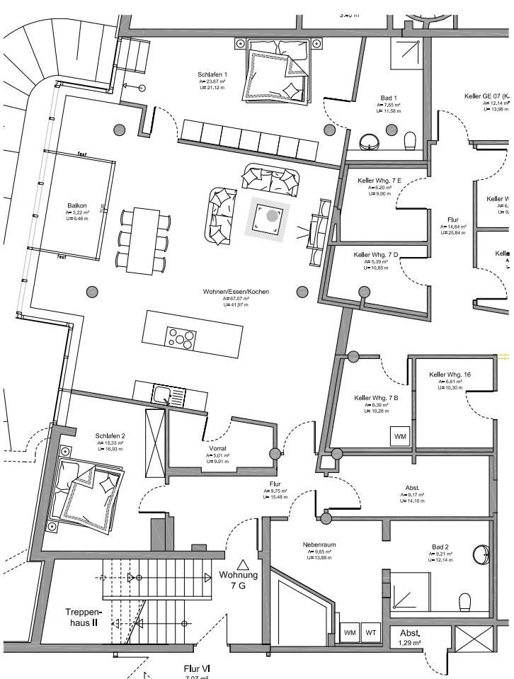 Wohnung zum Kauf provisionsfrei 295.000 € 3 Zimmer 158,4 m²<br/>Wohnfläche UG<br/>Geschoss ab sofort<br/>Verfügbarkeit Wiesenstraße 11 Bad Sassendorf Bad Sassendorf 59505