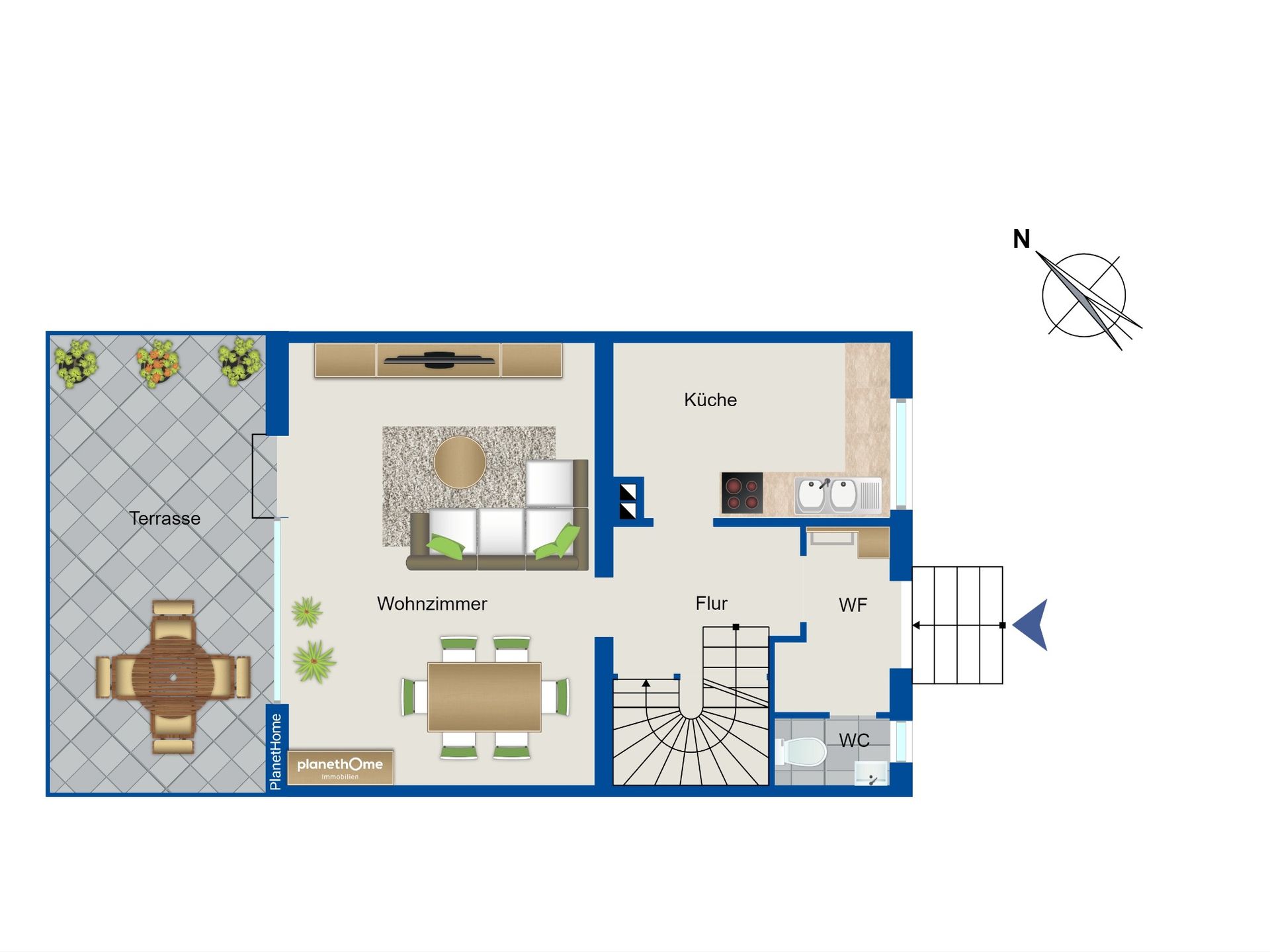 Reihenmittelhaus zum Kauf 315.000 € 4 Zimmer 88,7 m²<br/>Wohnfläche 265 m²<br/>Grundstück Nieder-Mörlen Bad Nauheim, Nieder-Mörlen 61231