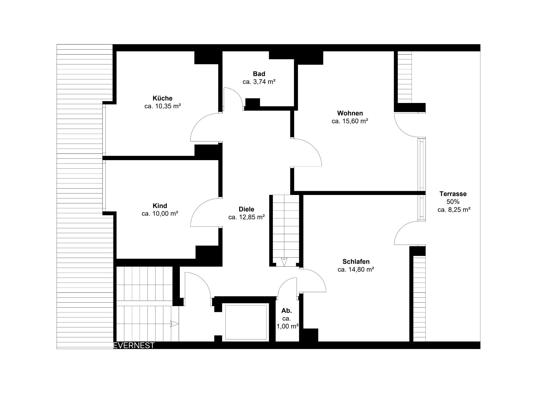 Maisonette zum Kauf 740.000 € 4 Zimmer 120 m²<br/>Wohnfläche 6.<br/>Geschoss Unterbilk Düsseldorf 40217