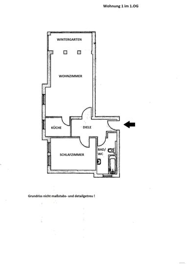 Wohnung zum Kauf 79.000 € 2 Zimmer 62 m² 1. Geschoss Platanenstraße Volkstedt Rudolstadt 07407