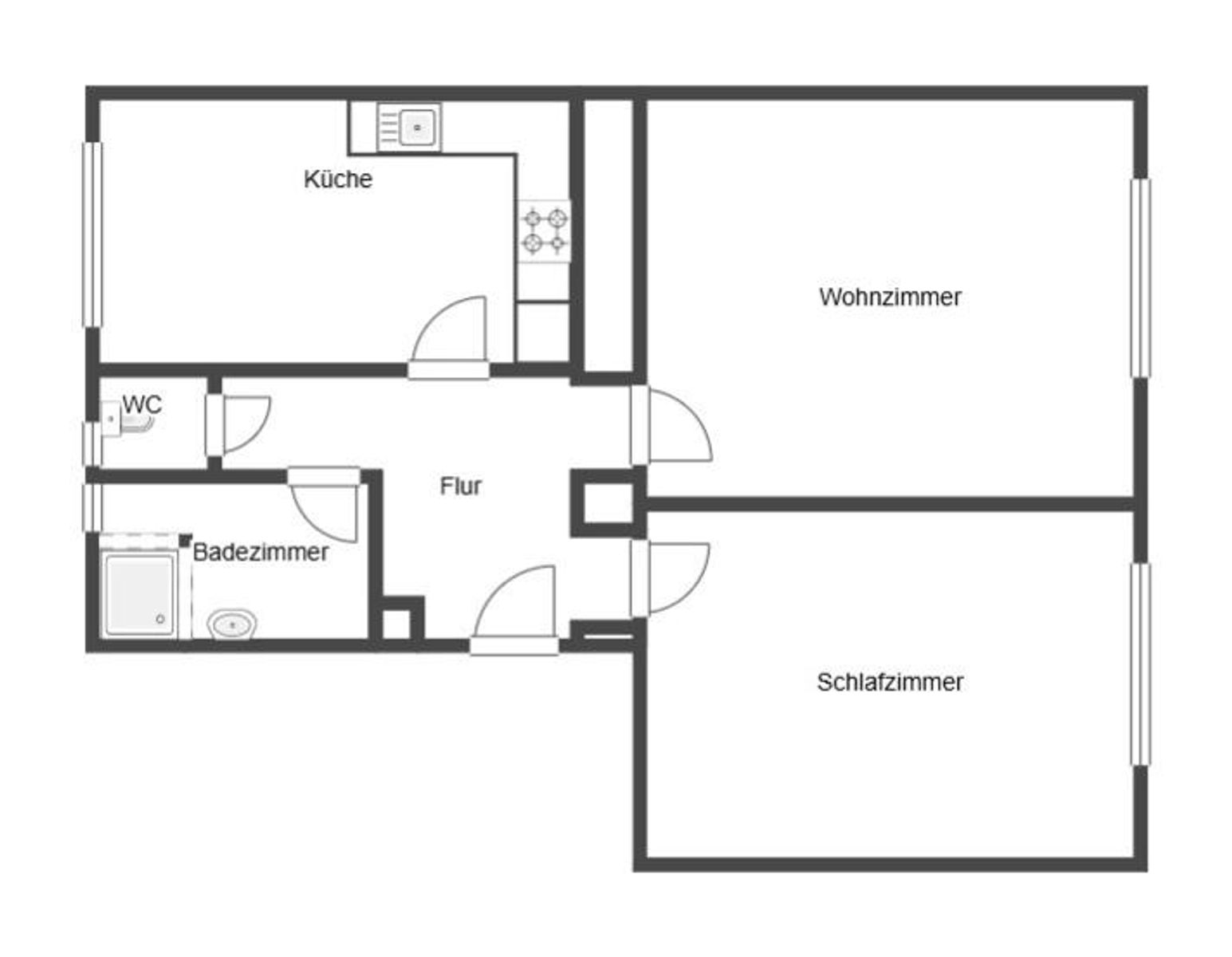 Wohnung zum Kauf 395.000 € 2 Zimmer 64,1 m²<br/>Wohnfläche 3.<br/>Geschoss Wien 1040