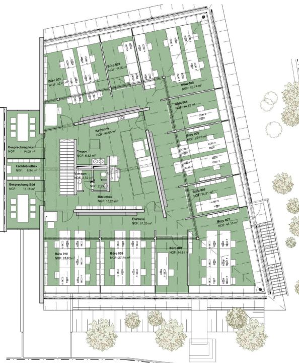 Bürofläche zur Miete 12.880 € 27 Zimmer 920 m²<br/>Bürofläche ab 152 m²<br/>Teilbarkeit Kumpfmühl - West Regensburg 93051