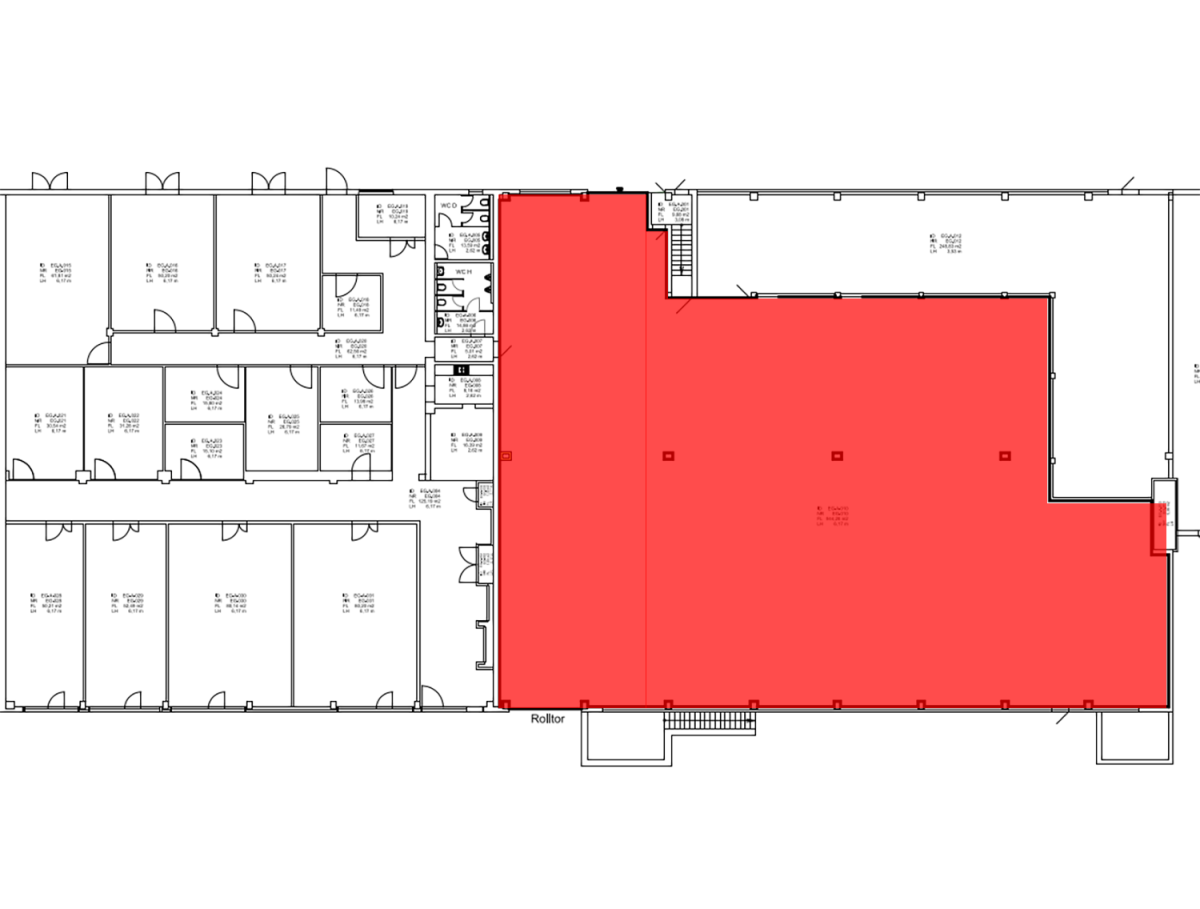 Lagerhalle zur Miete 11,95 € 944,6 m²<br/>Lagerfläche ab 944,6 m²<br/>Teilbarkeit Brunhamstraße 21 Aubing-Süd München 81249