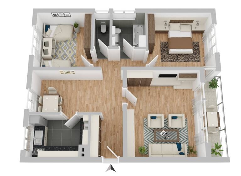 Wohnung zum Kauf 259.000 € 3,5 Zimmer 91 m²<br/>Wohnfläche Oberderdingen Oberderdingen 75038
