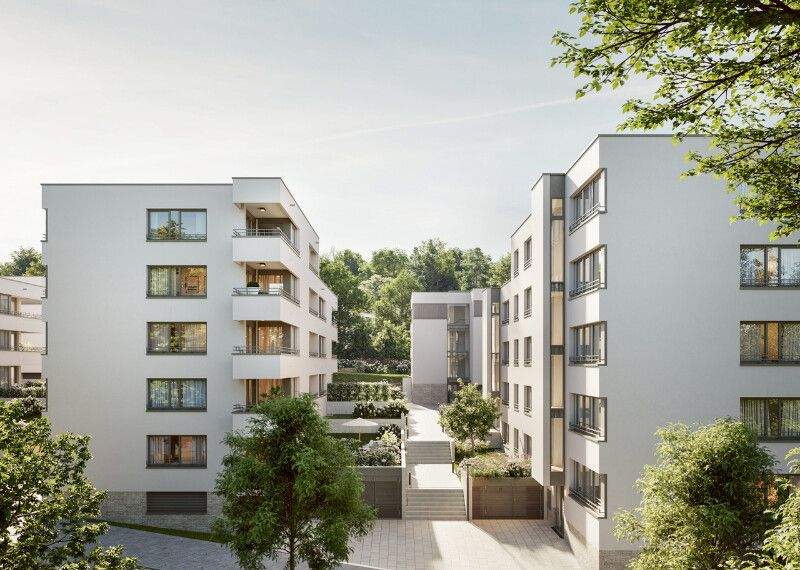 3-Zimmer Dachgeschosswohnung Balkon, Abstellraum, Aussicht