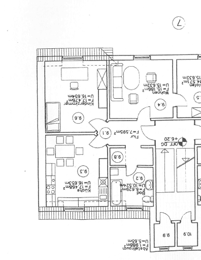 Wohnung zur Miete 600 € 3 Zimmer 79 m²<br/>Wohnfläche 1.<br/>Geschoss ab sofort<br/>Verfügbarkeit Lindenstraße 7 Rastenberg Rastenberg 99636