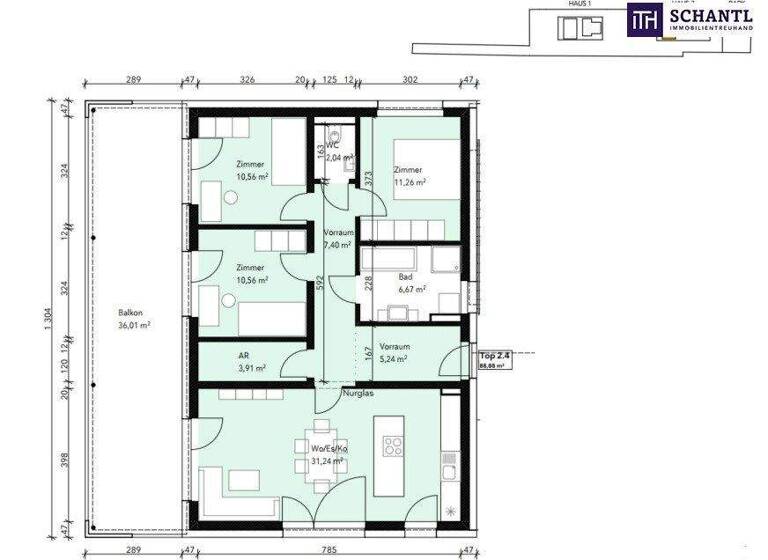 Wohnung zum Kauf provisionsfrei 474.900 € 4 Zimmer 88,9 m² frei ab 01.12.2027 Liebenau Graz,07.Bez.:Liebenau 8041