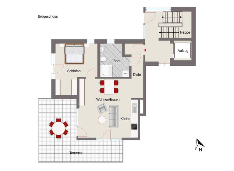 Wohnung zur Miete 1.185 € 2 Zimmer 73 m² frei ab sofort Ingolstadt 85053