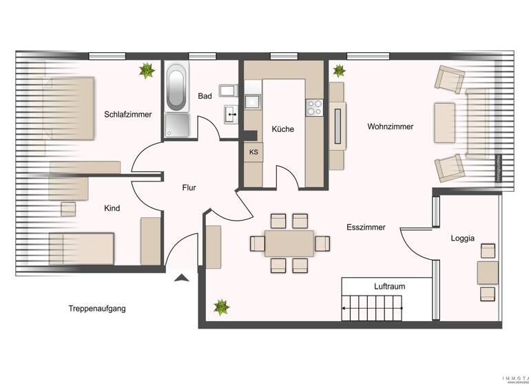 Wohnung zum Kauf 225.000 € 5 Zimmer 116 m² Fürstenhausen Völklingen / Fürstenhausen 66333