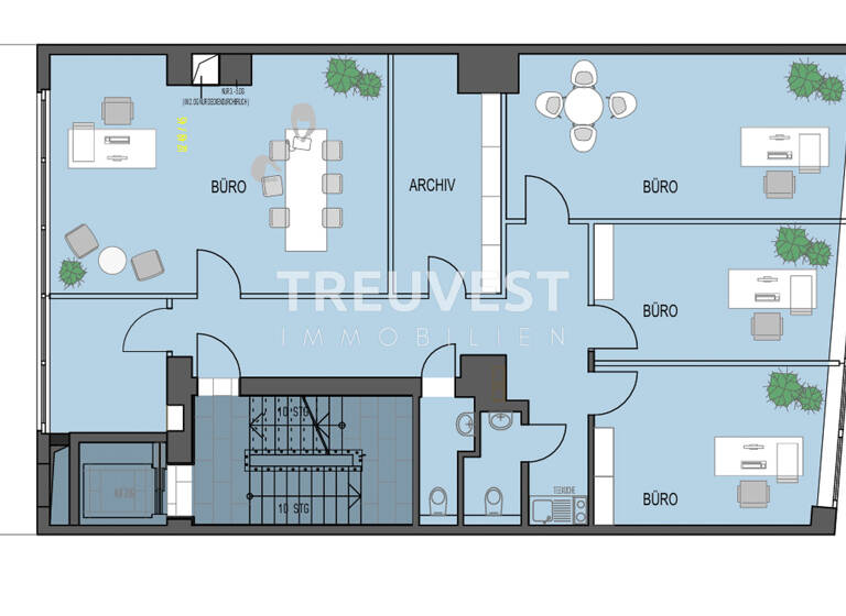 Bürofläche zur Miete provisionsfrei 16 € 140 m²<br/>Bürofläche ab 140 m²<br/>Teilbarkeit Schadowstraße 84 Stadtmitte Düsseldorf 40212