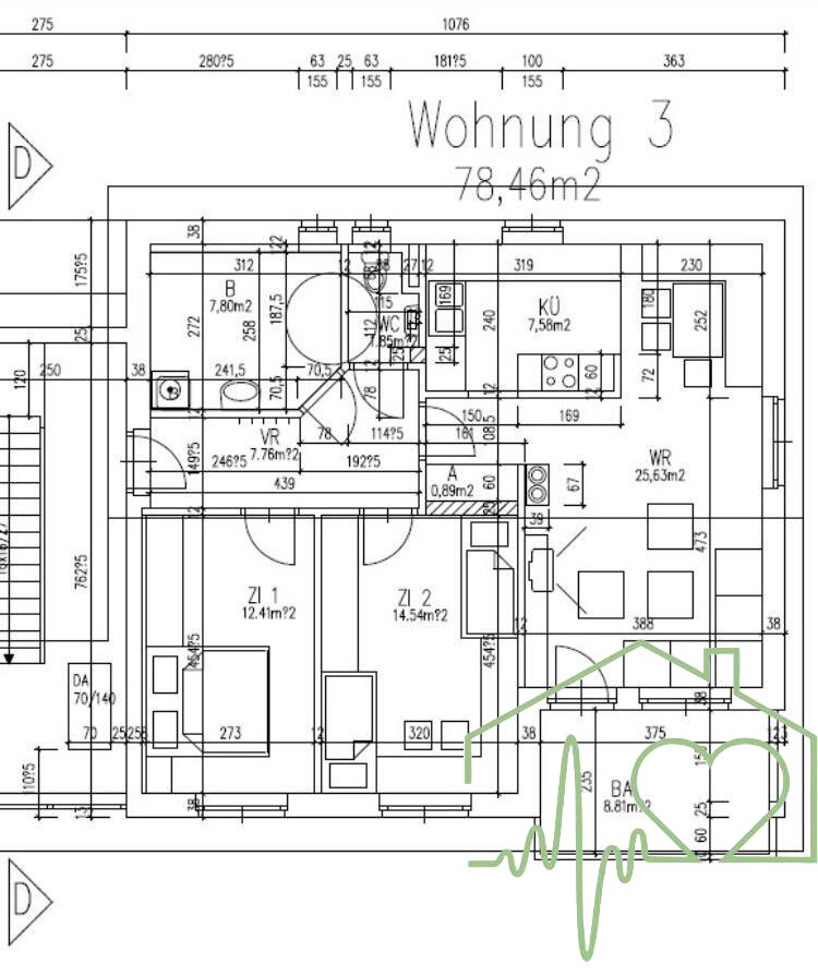 Wohnung zum Kauf 198.000 € 3 Zimmer 78,5 m²<br/>Wohnfläche 1.<br/>Geschoss Frauental an der Laßnitz 8523