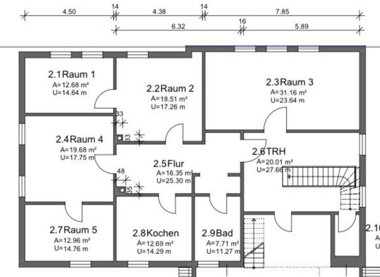Wohnung zur Miete 950 € 5 Zimmer 140 m² 1. Geschoss frei ab 01.06.2026 Vörden Neuenkirchen-Vörden 49434