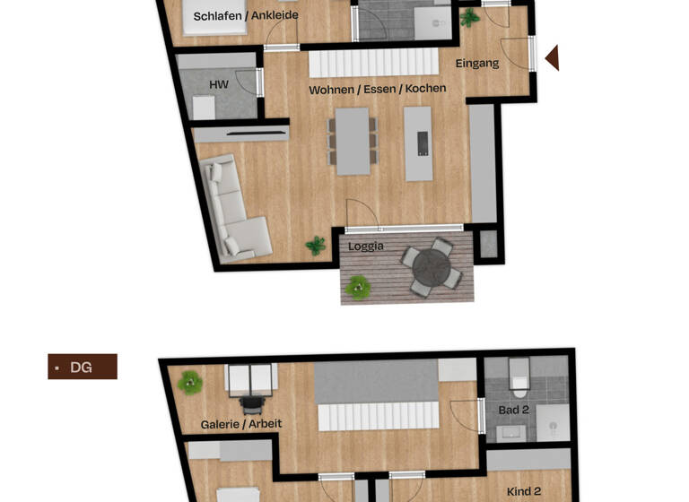 Maisonette zum Kauf provisionsfrei 825.264 € 4,5 Zimmer 114,6 m²<br/>Wohnfläche 4.<br/>Geschoss St Johannis Nürnberg 90419