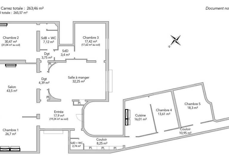 Studio zum Kauf 3.250.000 € 7 Zimmer 263,5 m² 3. Geschoss Mairie Paris 8ème 75008