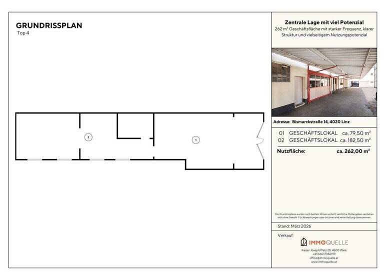 Ladenfläche zum Kauf 785.000 € 7 Zimmer Waldegg Linz 4020
