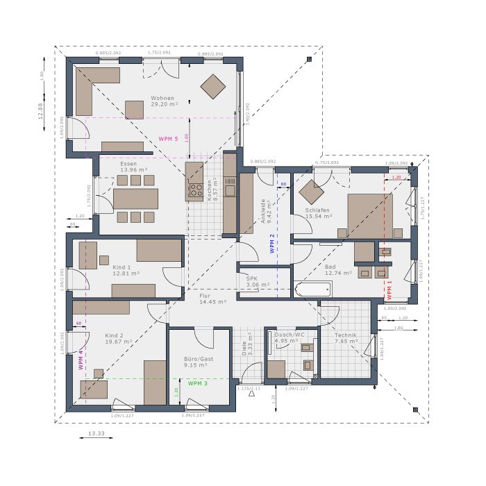 Bungalow zum Kauf provisionsfrei 1.203.608 € 5 Zimmer 130 m²<br/>Wohnfläche 1.101 m²<br/>Grundstück Uhingen Uhingen 73066