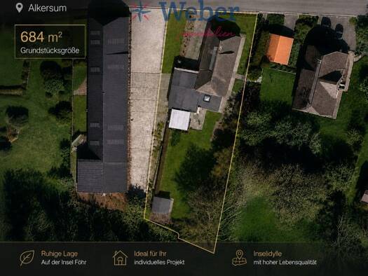 Grundstück zum Kauf 399.000 € 684 m² Grundstück Alkersum 25938