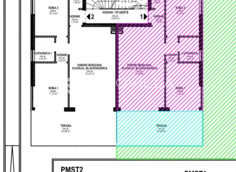 Wohnung zum Kauf 254.000 € 2 Zimmer 76 m² Povljana Povljana