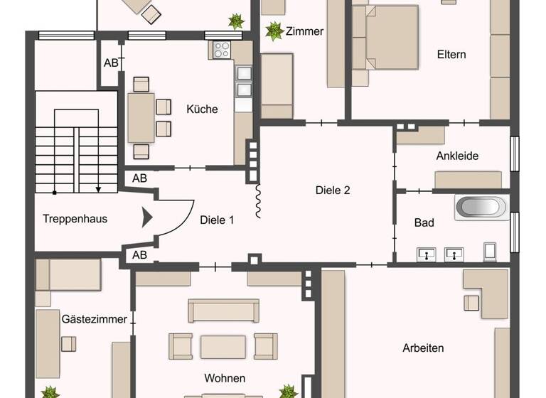 Wohnung zum Kauf 520.000 € 5 Zimmer 147 m² 2. Geschoss Innenstadt Bielefeld / Mitte 33602