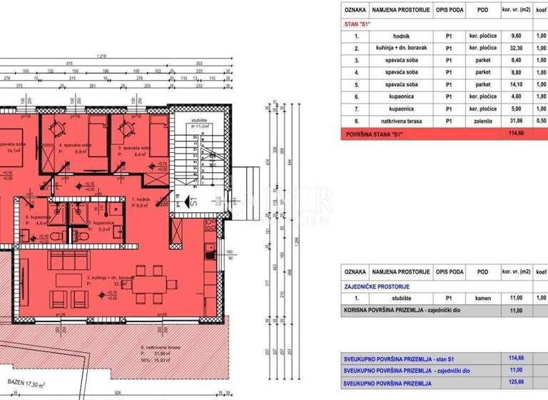 Wohnung zum Kauf 439.922 € 4 Zimmer 135 m² Kozino, Zadar - Okolica Petrcane - Kozino