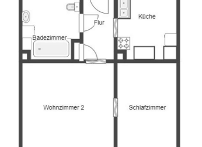 Reihenmittelhaus zum Kauf 59.000 € 2 Zimmer 50 m² 125 m² Grundstück Bad Sülze 18334