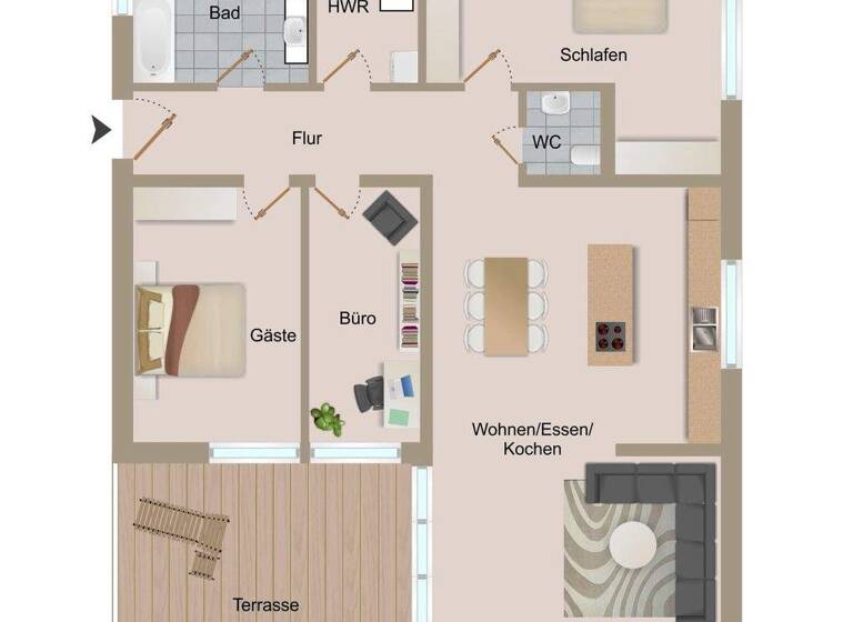 Wohnung zum Kauf - Erstbezug provisionsfrei 525.000 € 4 Zimmer 130 m² 2. Geschoss Porstendorf Neuengönna 07778