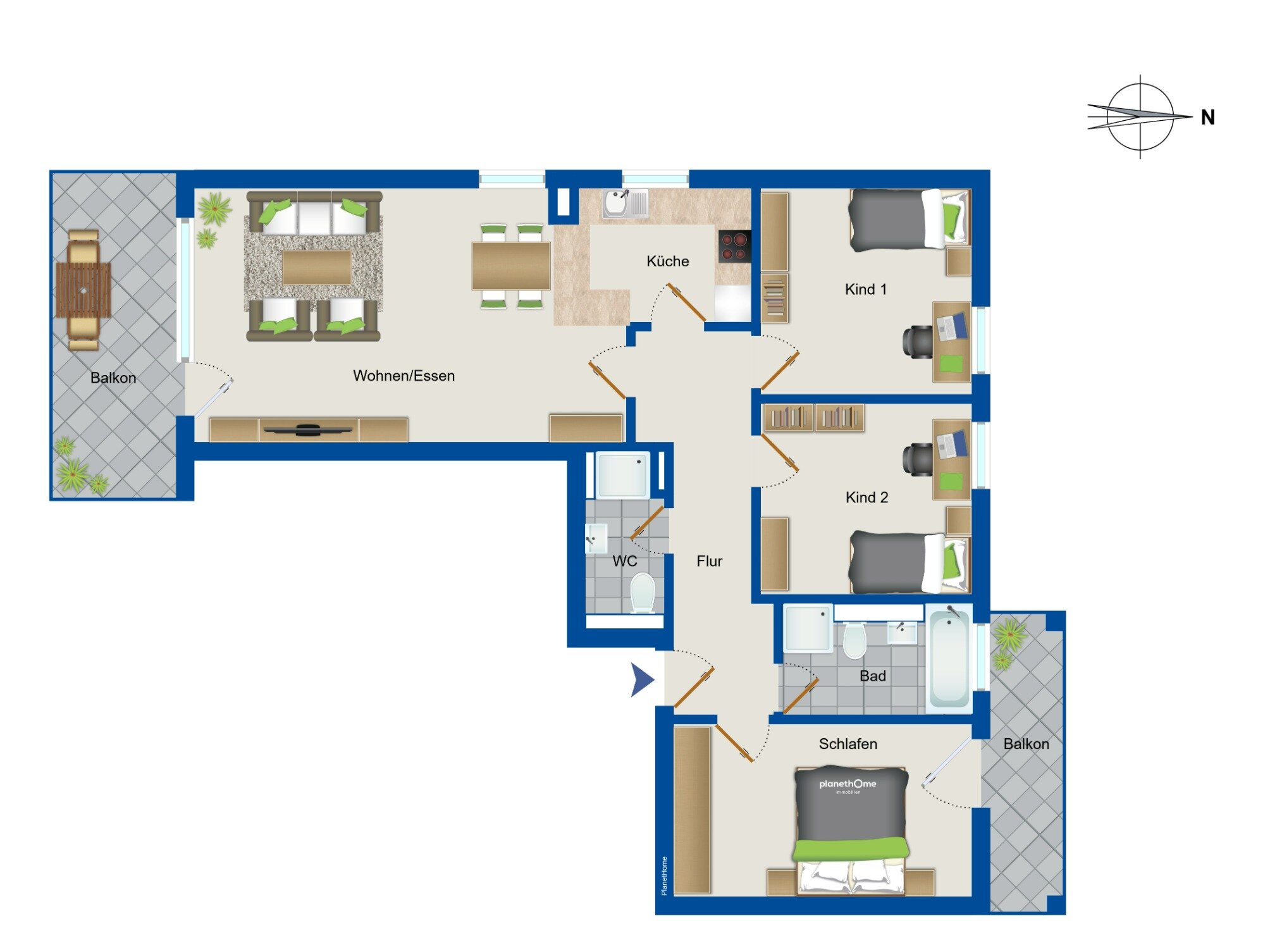 Wohnung zum Kauf 4 Zimmer 89 m²<br/>Wohnfläche 1.<br/>Geschoss 01.12.2025<br/>Verfügbarkeit Sauerlach Sauerlach 82054