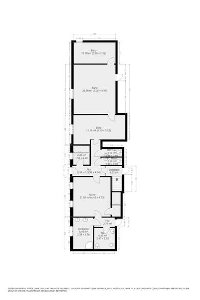 Bürogebäude zur Miete 1.000 € 243 m² Bürofläche Jerisau Glauchau 08371