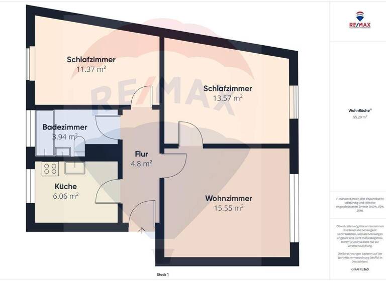 Wohnung zum Kauf provisionsfrei 109.000 € 3 Zimmer 54,3 m² Innenstadt Neumünster 24534