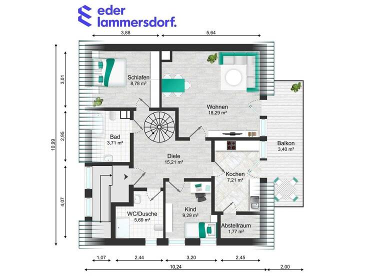Maisonette zum Kauf 398.000 € 3,5 Zimmer 96,6 m² 2. Geschoss frei ab sofort Griesheim 64347