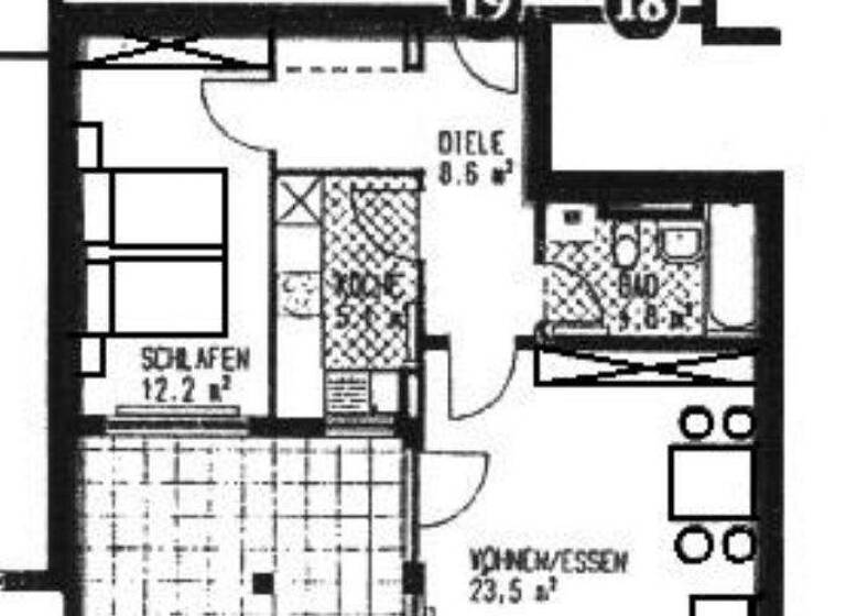 Wohnung zur Miete 516 € 2 Zimmer 62,9 m² frei ab 01.06.2026 Am Sonneneck 25 Lausen-Grünau Leipzig 04207