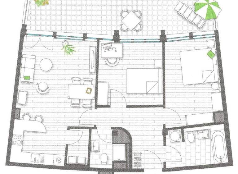 Penthouse zur Miete 1.218 € 3 Zimmer 87 m² 3. Geschoss frei ab sofort Elstal Wustermark 14641