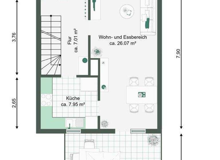 Reihenmittelhaus zum Kauf 165.000 € 4 Zimmer 136,5 m² 316 m² Grundstück Reform Magdeburg 39118
